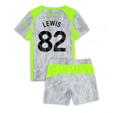 Manchester City Rico Lewis #82 Tredjedraktsett Barn 2025-26 Kortermet (+ korte bukser)